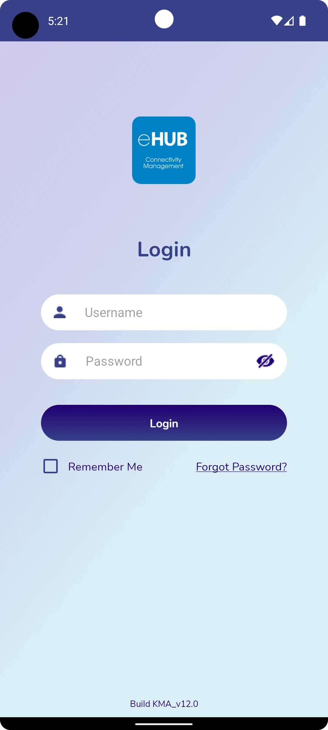 eHUB screenshot